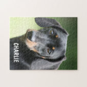 Puzzle Personalized Pet Photo & Custom Name (Horizontal)
