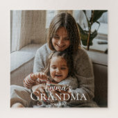 Puzzle Personalized Photo & Custom Text Grandma Since -  (Vertical)