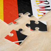 Puzzle Personalized Red Name Germany Flag Tiled (Côté)