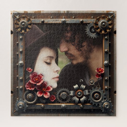 Puzzle Personalized Romantic Gift  Photos Template (Vertical)