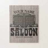 Puzzle Personalized Western Rifle Guns Old Saloon Bar  (Vertical)