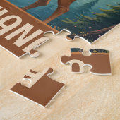 Puzzle Personalized Whimsical Deer in Forest (Côté)