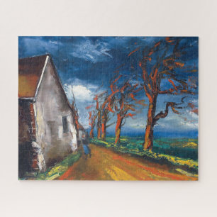 Puzzle Personnage dans une rue de village Maurice de Vl