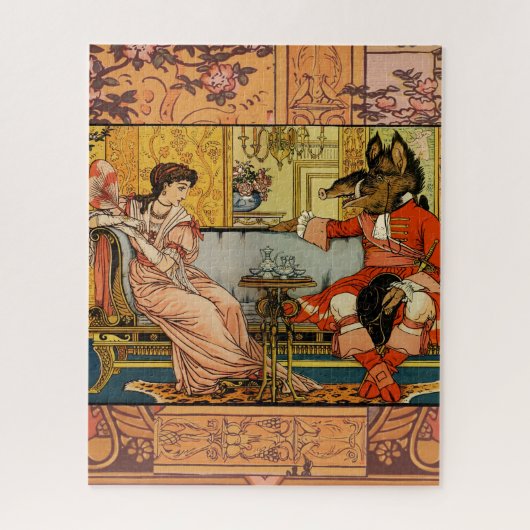 Puzzle Personnages Classiques de Contes de Fées de Beauté (Vertical)
