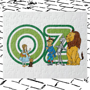 Puzzle Personnages vintage du Magicien d'Oz et lettres de