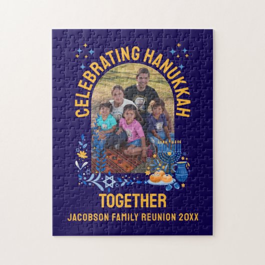 Puzzle Personnalisable HANOUKKA FAMILLE REUNION Souvenir (Vertical)