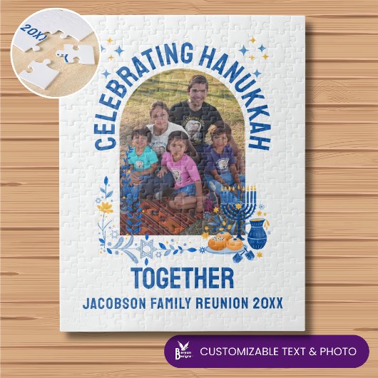Puzzle Personnalisable HANOUKKA FAMILLE REUNION Souvenir