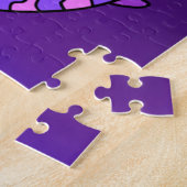Puzzle Personnalisable Purple Gemini Retro Neon Kittens (Côté)