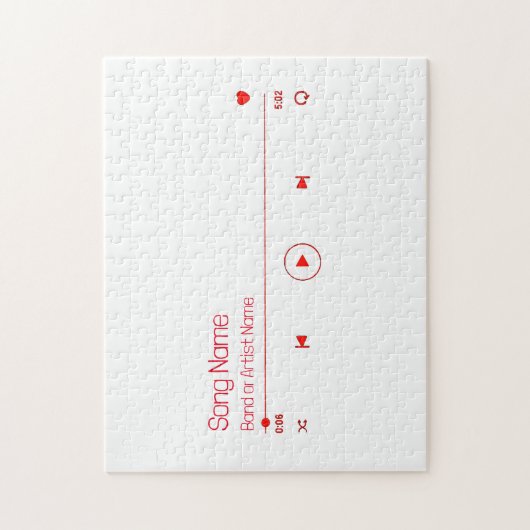 Puzzle Personnalisable votre musique préférée (Vertical)