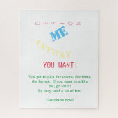 Puzzle Personnalisé (Vertical)