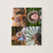 Puzzle personnalisé 4 Bord photo Collage d'impress (Vertical)