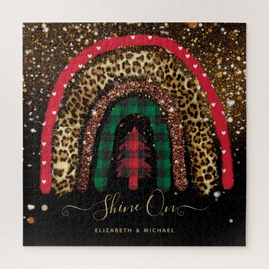 Puzzle Personnalisé 676 pièce JIGSAW Noël Arc en ciel (Vertical)