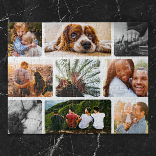 Puzzle personnalisé 9 Collage de photos en cadre b
