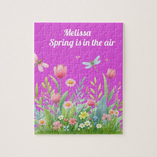 Puzzle personnalisé au nom des filles (Vertical)