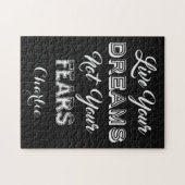 Puzzle personnalisé avec nom et couleur 'Vivez vos (Horizontal)