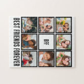 Puzzle Personnalisé BFF Meilleurs amis Forever 8 Collage  (Horizontal)