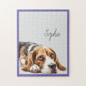 Puzzle personnalisé de Beagle (Vertical)