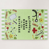 Puzzle personnalisé de la meilleure infirmière (Horizontal)