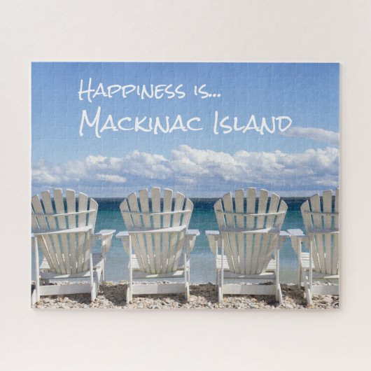 Puzzle personnalisé de l'île Mackinac (Horizontal)