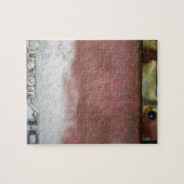 Puzzle personnalisé de luxe rose et blanc (Horizontal)