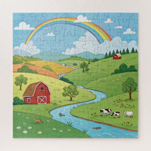 Puzzle personnalisé de scène de nature paisible