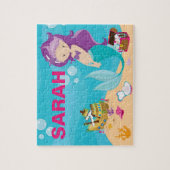 Puzzle personnalisé de sirène (Vertical)