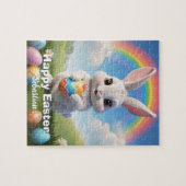 Puzzle Personnalisé Joyeux Enfants Bunny de Pâques (Horizontal)