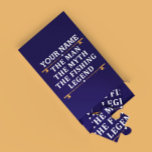 Puzzle Personnalisé L'Homme Le Mythe La Légende De La Pêc<br><div class="desc">Le design personnalisé de la pêche pourrait être utilisé pour vous-même ou il pourrait être un grand cadeau pour un amoureux de la pêche. Vous pouvez ajouter votre nom ou un autre nom sur le design personnalisé de la pêche.</div>