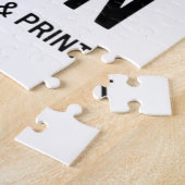 Puzzle Personnalisé Minimaliste Entreprise Marque Personn (Côté)