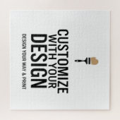 Puzzle Personnalisé Minimaliste sur mesure avec la marque (Horizontal)