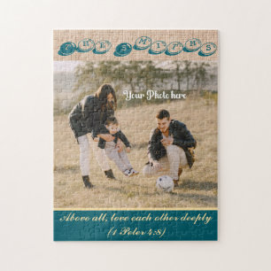 Puzzle personnalisé - Nom, Photo + Bible Verse