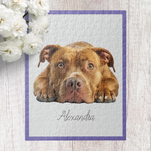 Puzzle personnalisé Pitbull