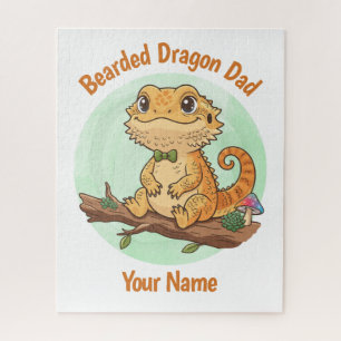 Puzzle personnalisé pour papa de dragon barbu