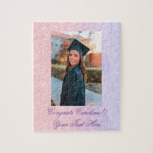 Puzzle Personnalisé Rose Mignon pour les Diplômés
