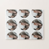 Puzzle personnalisé simple ajouter circulaire photo colla (Horizontal)