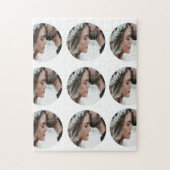 Puzzle personnalisé simple ajouter circulaire photo colla (Vertical)