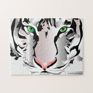 PUZZLE PERSONNALISÉ - TIGER-BLANC/GRIS