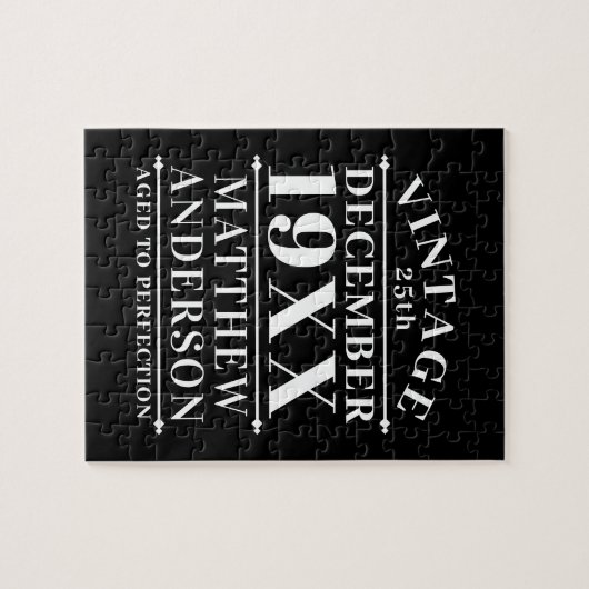 Puzzle Personnalisé Vintage à la perfection (Horizontal)