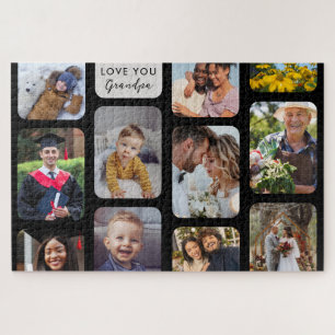 Puzzle Personnaliser 11 Photos Moderne Chic Aimer You Gra