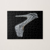 Puzzle Personnaliser Argent talons hauts ajouter du texte (Horizontal)