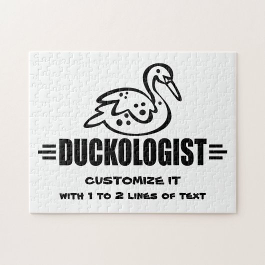 Puzzle Personnaliser Canard (Horizontal)
