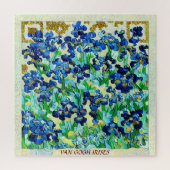 PUZZLE PERSONNALISER, IRISES VAN GOGH PEINTURE QR CODE AI (Vertical)