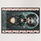 Puzzle Personnaliser, je T'AIME mignonne coeur fille (Horizontal)