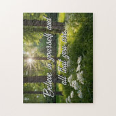 Puzzle Personnaliser la motivation des fleurs forestières (Vertical)