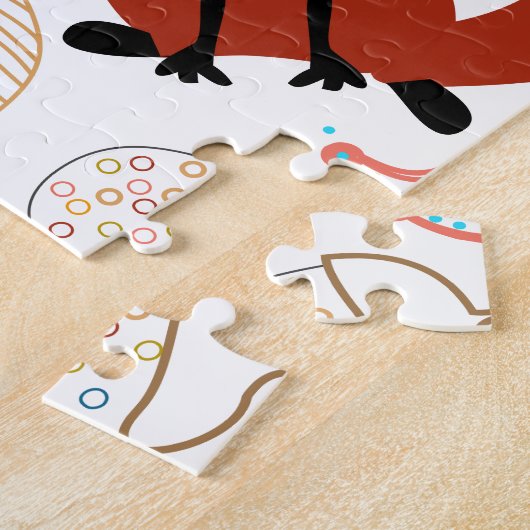 Puzzle Personnaliser le Motif Woodland Fox moderne (Côté)