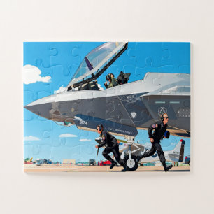 Puzzle Personnaliser le nom des enfants avant le vol F-35