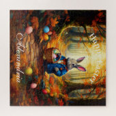 Puzzle Personnaliser le nom Panier Oeufs de Pâques Peter (Horizontal)