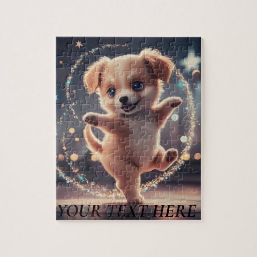 Puzzle Personnaliser Modifier le nom du texte Cute Dancin (Vertical)