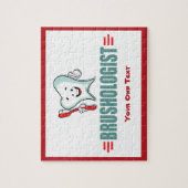 Puzzle Personnalisez Ce Drôle Brossant Vos Dents (Vertical)