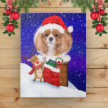 Puzzle Personnalisez Chien Père Noël Rooftop Reindeer Ave<br><div class="desc">Cette photo de chien unique a été prise sur le toit pendant la période de Noël, avec le renne apportant un sac Père Noël plein de bonbons de jouets de chien! Un merveilleux puzzle de fête picturant votre chien dans un chapeau de Père Noël sortant de la cheminée à Noël!...</div>